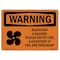 Signmission OSHA WARNING Sign, Radiation Hazard Please Notify, 10in X 7in Rigid Plastic, 10" W, 7" H, Landscape OS-WS-P-710-L-12358 - alternate 1